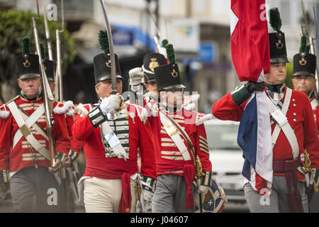 La representación militar de Gibraltar Foto de stock