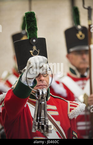 La representación militar de Gibraltar Foto de stock