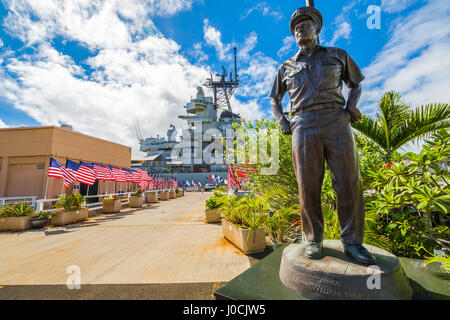 El Almirante Chester Nimitz Foto de stock