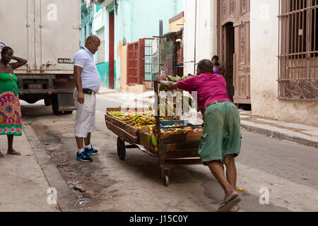 Vendedor De La Fruta Que Empuja Su Carro. Foto editorial - Imagen de  tailandia, venta: 20049176