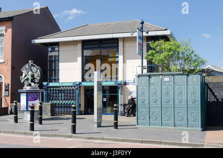 La estación de tren y metro en Birmingham del Jewellery Quarter Foto de stock