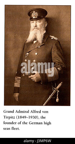 Gran Almirante Alfred von Tirpitz Foto de stock