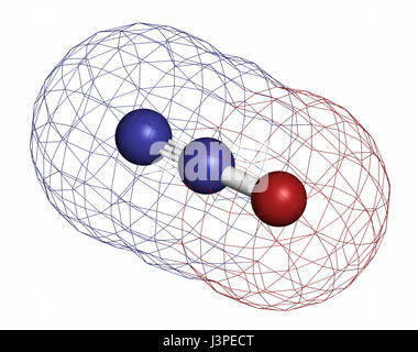 El óxido nitroso (gas hilarante, NOS, molécula de N2O). Se utiliza en la  cirugía como analgésico y anestésico, drogas y también como oxidante en  motores de cohetes y motores de combustión. Los