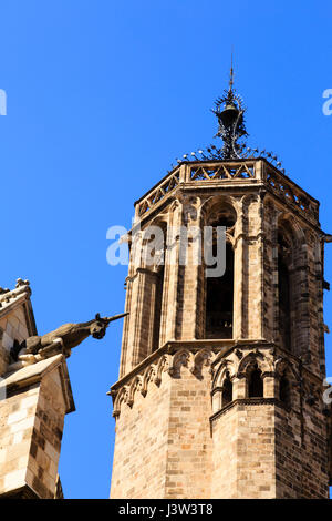 Detalles de la Catedral de Barcelona, la catedral, Catalunya, España. Foto de stock