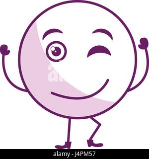 Coqueta cara kawaii car cter emoticono Imagen Vector de stock Alamy