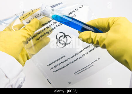 El análisis de las muestras en el laboratorio bio
