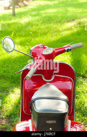Italia, moto Vespa, Super Sport Foto de stock