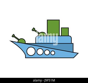 Boceto buque. dibujo de barco militar. Ilustración vectorial Imagen Vector  de stock - Alamy