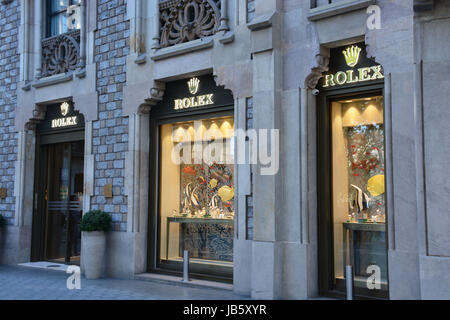 Boutique Rolex Barcelona Espa a Fotograf a de stock Alamy