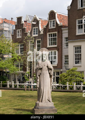 Begijnhof (beguinage), Amsterdam, en la provincia de Holanda Septentrional, Holanda Foto de stock