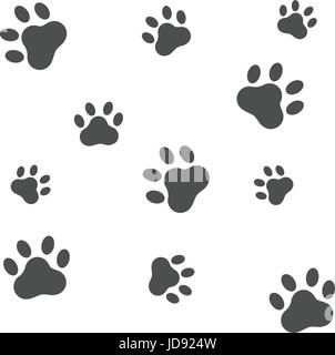 Aislado Huella De Perro Icono Plana En Colores Blanco Y Negro, Ejemplo  Gráfico Del Vector. Ilustraciones svg, vectoriales, clip art vectorizado  libre de derechos. Image 59641314