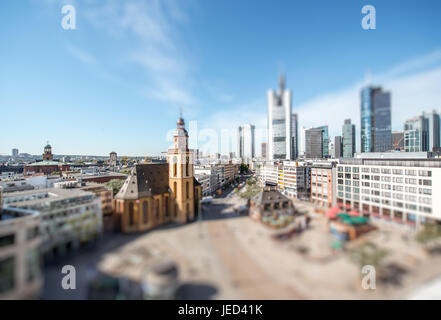 Al paisaje urbano de Frankfurt am Main Foto de stock
