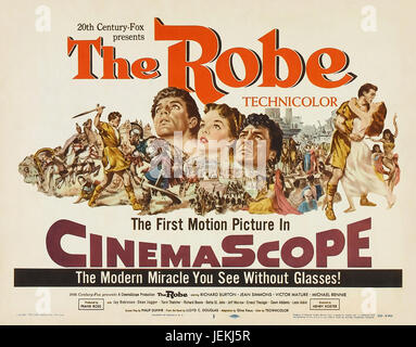La banda sonora de vinilo de Robe Alfred Newman compositor épico bíblico de  los años 50 con Richard Burton, primera película de CinemaScope, Jean  Simmons, Victor Mature -  México