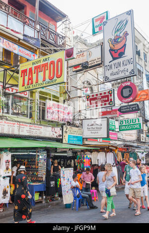 Tailandia, Bangkok, Khaosan Road Foto de stock