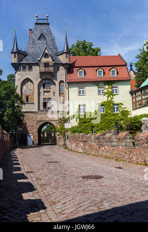 Castillo de Meissen. Puerta de Albrechtsburg Meissen, Sajonia, Alemania Foto de stock