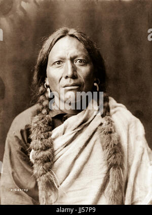 Los retratos y paisajes de Edward S. Curtis 1868 - 1952 se centran en las tribus de indios americanos nativos de la costa noroeste del Pacífico. Las fotografías tomadas por Edward Sheriff Curtis. Foto de stock