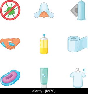 Ilustración de dibujos animados lindo de higiene niño  Vector Premium