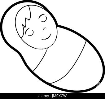 Lindo Bebe Jesus Cartoon Imagen Vector De Stock Alamy