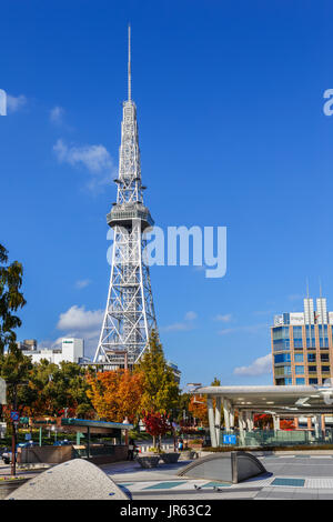 Torre de la televisión de Nagoya en Sakae Distrito Foto de stock
