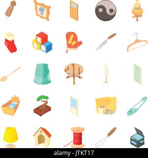 100 cosas de la casa, conjunto de iconos de estilo de dibujos animados  8252158 Vector en Vecteezy