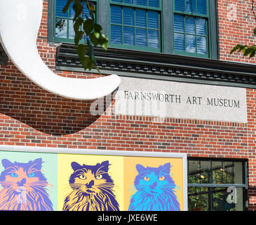 Farnsworth Art Museum en Rockland Maine Foto de stock