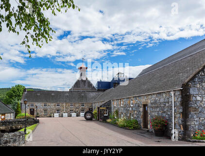 Whisky Glenfiddich Distillery, Dufftown, Speyside, Moray, Escocia, Reino Unido. El whisky de malta escocés. Foto de stock