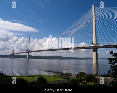 Dh Queensferry cruzar puente Forth Firth of Forth Road Bridge Nuevo Río Forth Escocia puentes