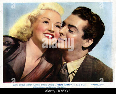 Me despierto gritando Betty Grable y Victor Mature Fecha: 1941 Foto de stock
