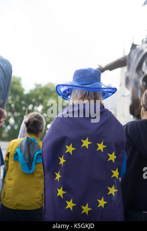 Londres, Reino Unido. 9 de septiembre de 2017. La marcha de los pueblos por Europa. Crédito: A.Bennett crédito: andrew bennett/Alamy Live News Foto de stock