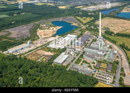 Centro de residuos Asdonkshof, empresas de eliminación, incineración de residuos, calle de injerto, ELSKES mix Concrete GmbH & Co.KG, ELSKES Prefabricado GmbH & Co. KG, Kamp-Li Foto de stock