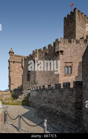 El castillo de Javier, en la provincia de Navarra, región de España. Famoso por ser el lugar de nacimiento de San Francisco Javier.