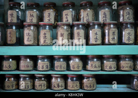 Farmacia tradicional china de la medicina. Ciudad ho chi minh. vietnam.