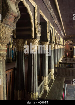 La arquitectura de madera de Tipu sultanes Palacio de Verano, Bangalore