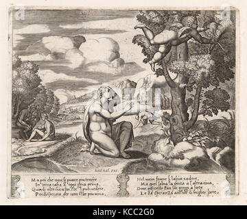 Dibujos y Grabados, Impresión, placa 14: psique arrodillado en primer plano como Cupido huye de ella, de la historia de cupido Foto de stock