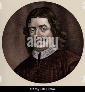 John Bunyan - escritor cristiano y predicador: 28 de noviembre de 1628 - 31 de agosto de 1688. A partir de un grabado por Francisco Holl: 1815-1884.