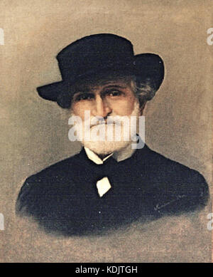 Retrato de Giuseppe Verdi por el Bice Lombardini