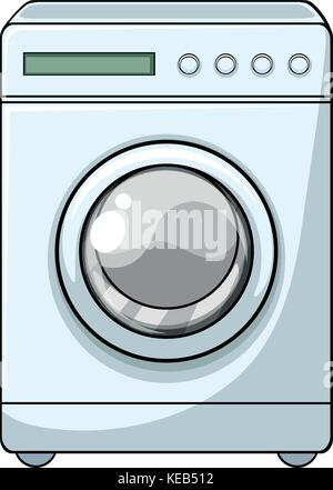 Maqueta de lavadora aislada sobre fondo transparente Imagen Vector de stock  - Alamy