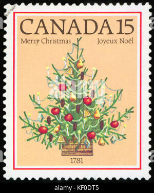 Sello - árbol de navidad (Canadá)