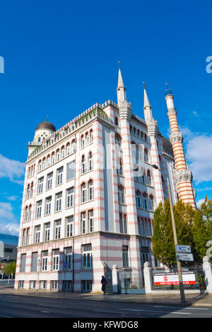 Yenidze, antigua Fábrica de Tabacos, hoy edificios de oficinas, a partir de 1909, Dresde, Sajonia, Alemania Foto de stock