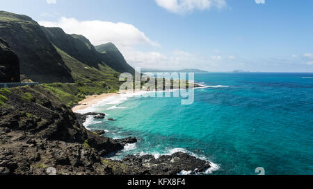 Halona Cove, Hawai, hermoso paisaje