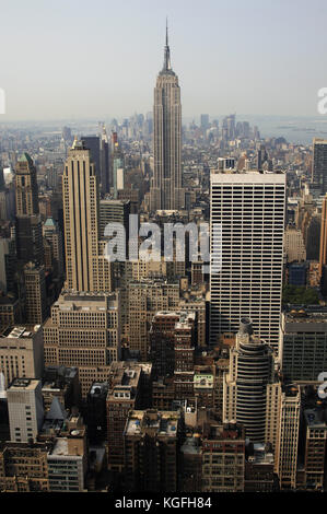 Estados Unidos Nueva York. Manhattan con el edificio Empire State.