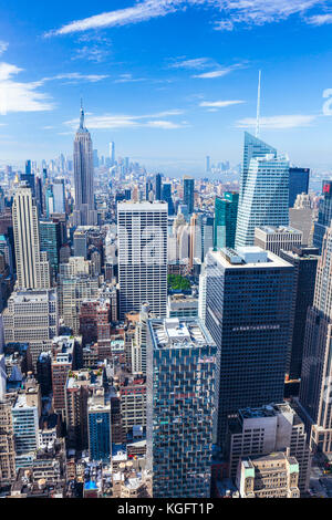 Perfil de Manhattan, Nueva York, el Empire State Building, Nueva York, Estados Unidos de América, América del Norte, EE.UU.
