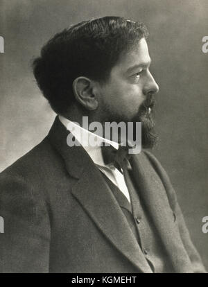 Claude Debussy (1862-1918). Compositor Fench. Retrato. La fotografía. Foto de stock