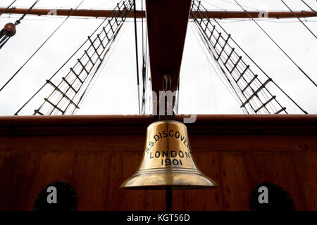 Rrs discovery, royal research Ship at Discovery Point, Dundee, Escocia, Reino Unido Foto de stock