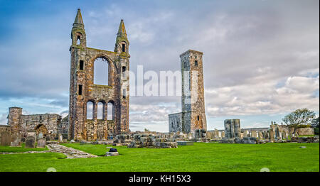 St Andrews Cathedral en St Andrews, Escocia Foto de stock