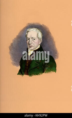 Adalbert Gyrowetz - retrato de litografía por Joseph Kriehuber, 1828. (Checo) bohemio compositor de la ópera imperial de Viena. También conocido como Vojtech Matyáš Jírovec. 1963 - 1850. Conexión de Chopin.