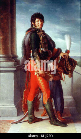 François Gérard - Retrato de Joachim Murat Mariscal de Francia 1801 Foto de stock