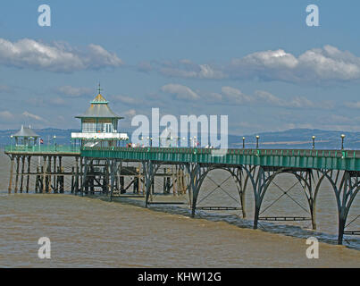 Clevedon Pier, North Somerset, UK Foto de stock