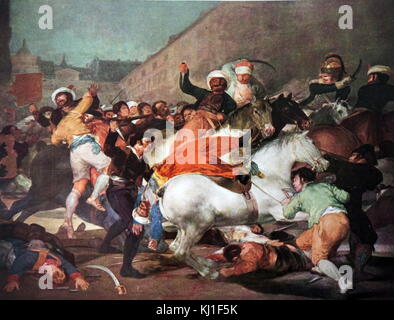 El 2 de mayo de 1808. La carga de los Mamelucos Óleo sobre lienzo, pintado por Francisco de Goya. 1746 - 1828. Pintor y grabador español romántico