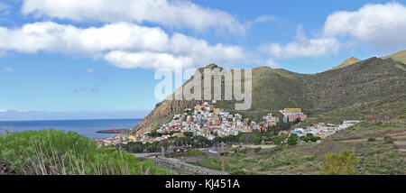 El pueblo pesquero de san Andrés, al sureste de la isla, la isla de Tenerife, Islas Canarias, España